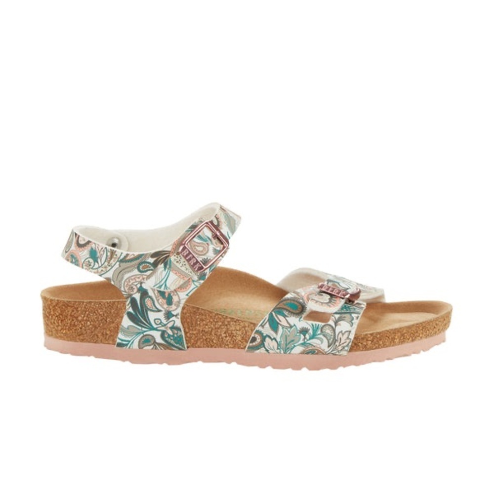 BIRKENSTOCK RIO VEGAN PAISLEY LIGHT ROSE BIRKO FLOR NARROW - Picture 2 of 6